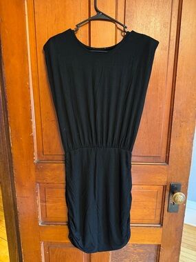 Black Women's Gathered Waist Dress